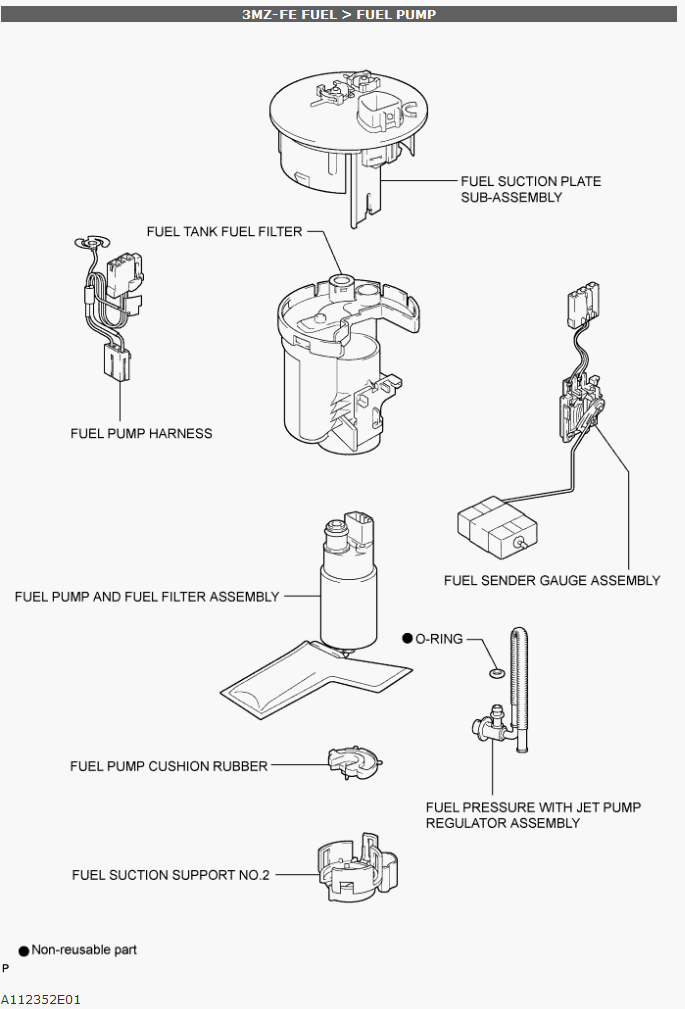 Rx400H Fuel Filter Location/r&r/replacement 04 09 Lexus RX330