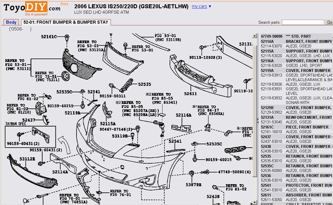 33 Lexus Is250 Parts Diagram